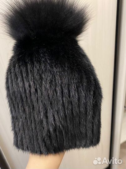 Норковая шапка Новая