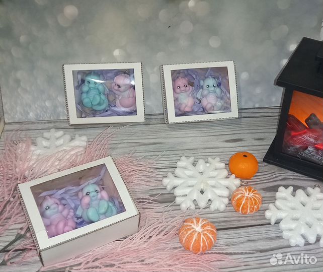 Драконы из мыла к новому году