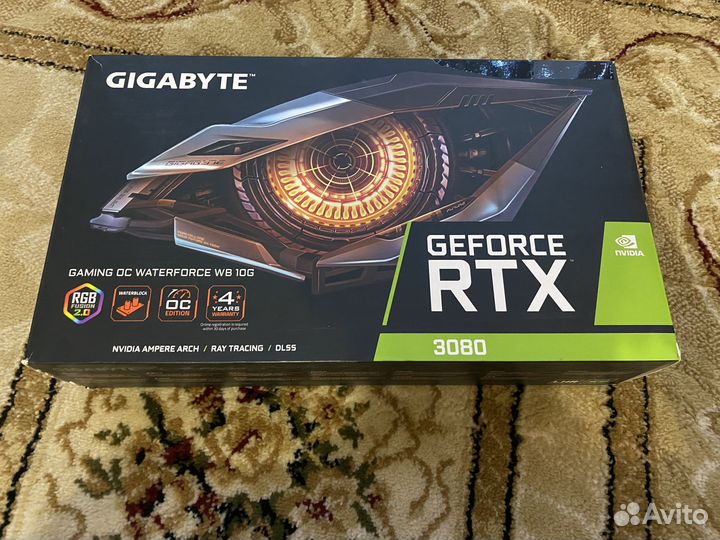 Видеокарта gigabyte RTX 3080 waterforce 10GB
