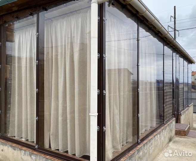 Гибкие окна пвх для беседок, веранд, террас