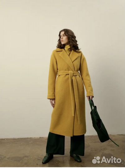 Пальто из вяленной шерсти oversize