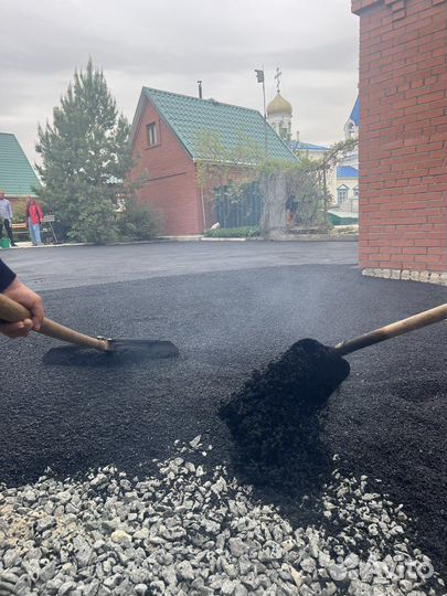 Асфальтиование укладка, асфальта