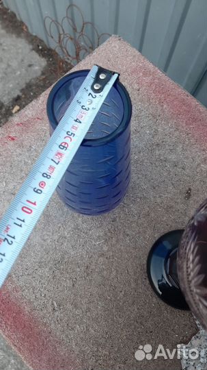 Ваза цветное стекло СССР