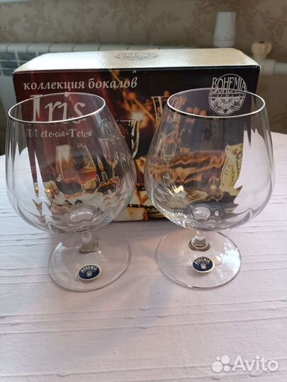 Бокалы бренди новые подарочные