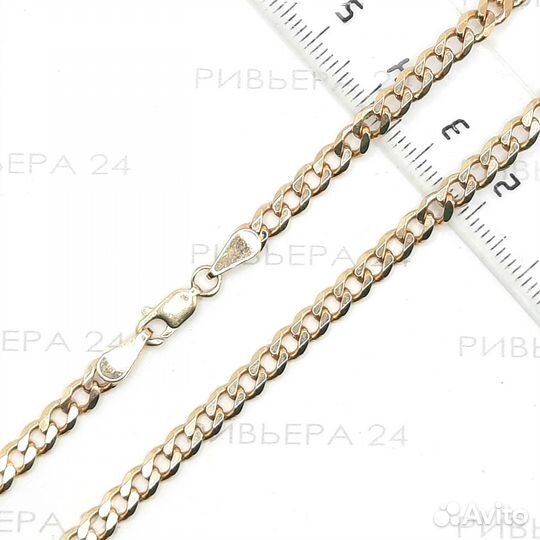 Золотая цепь панцирного плетения 585 пробы 23,06 г