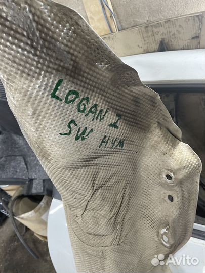 Термоэкран глушителя Рено Логан Степвей Сандеро 2