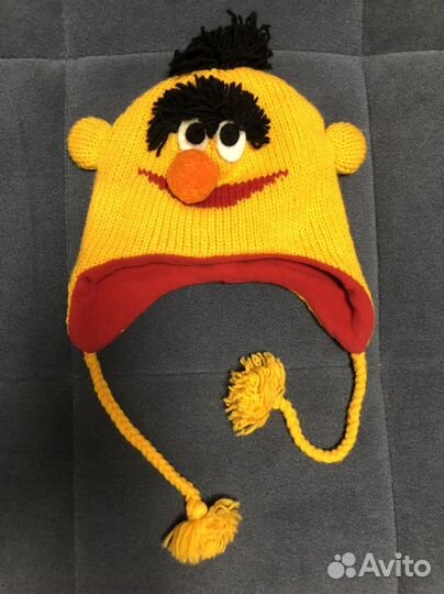 Шапка вязанная мордочка