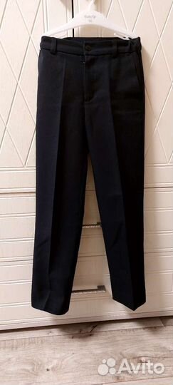 Брюки синие для мальчика 134