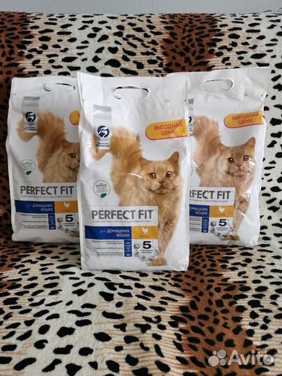 Корм для кошек сухой влажный perfect fit pro plan