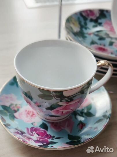 Чайный сервиз на подставке 6 персон