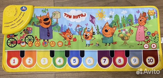 Музыкальный коврик 3 кота