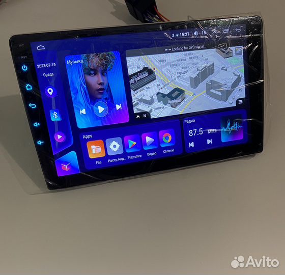 Магнитола 2 дин android 4/64гб IPS 4G 9“.Новая