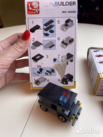 Лего пожарная машина и полицейская, конструктор