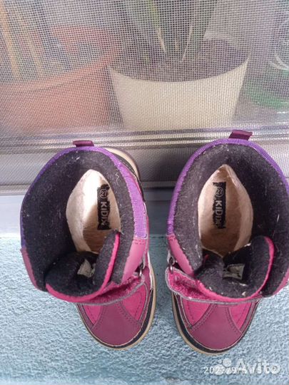 Зимние ботинки для девочки размер 27