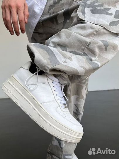 Широкие Штаны White snow Camo Balenciaga type