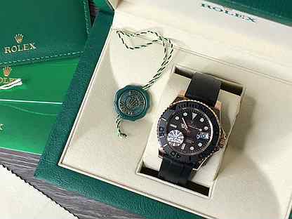 Часы Rolex Yacht-Master силиконовый браслет