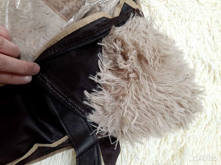 Плед пушистый травка