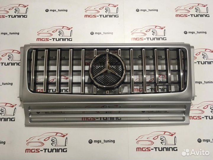 Решетка Мерседес G-Class GT Серая + AMG