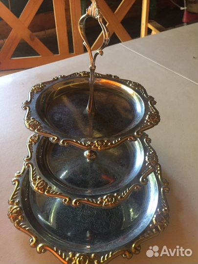 Вазочка трехъярусная