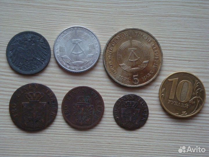 Монеты Италии, Франции, Германии, Ватикан и др