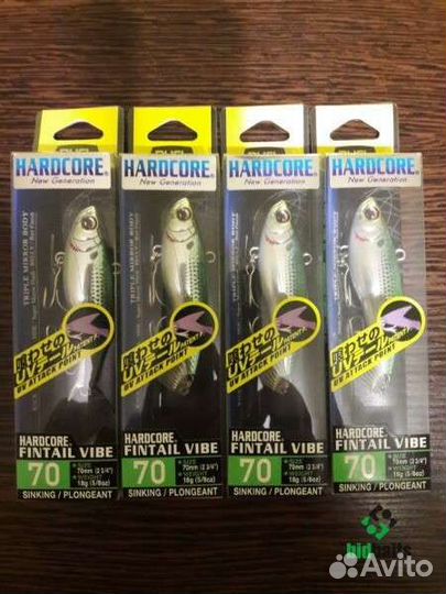 Воблеры duel Hardcore Fintail Vibe 70S.F1020-hoks