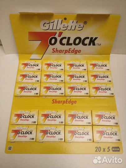 Классические лезвия Gillette 7 O'clock