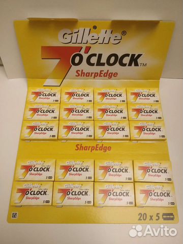 Классические лезвия Gillette 7 O'clock