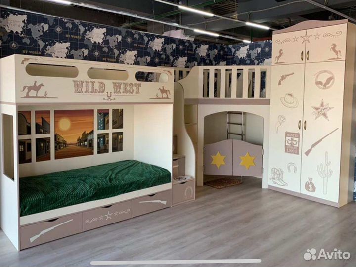 Кровать двухьярусная мебель в деткую