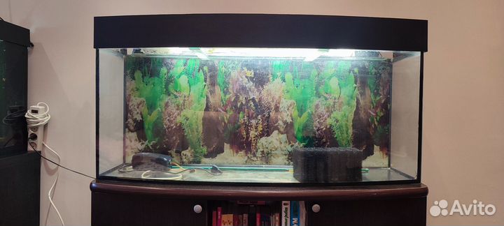 Аквариум с тумбой бу
