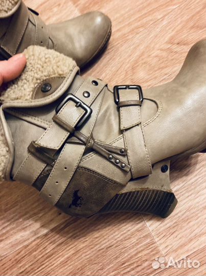 Ботильоны, полусапожки, еврозима, Mustang, 39 герм