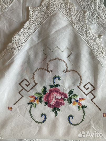 Скатерть старинная ручной работы