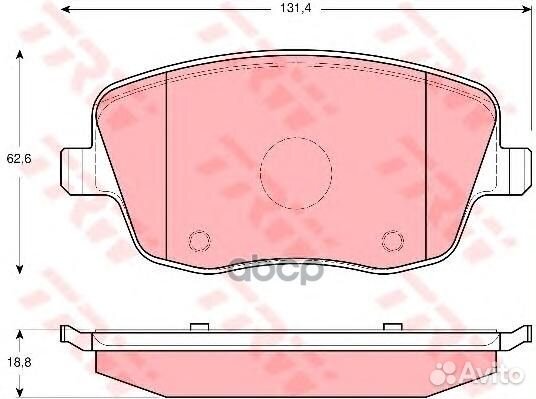 Колодки тормозные дисковые перед GDB1414 GD