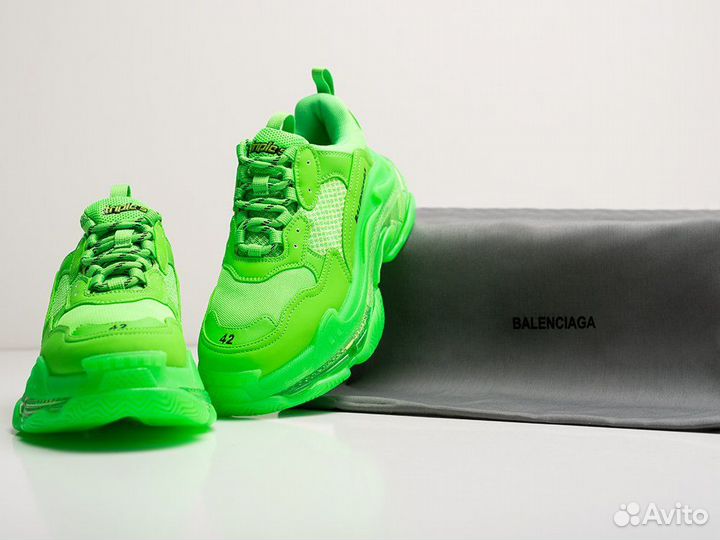 Кроссовки Balenciaga Triple s Neon Green (36-45)