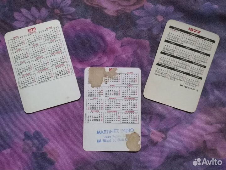 Италия календари (ню-эротика) времена СССР 70гг