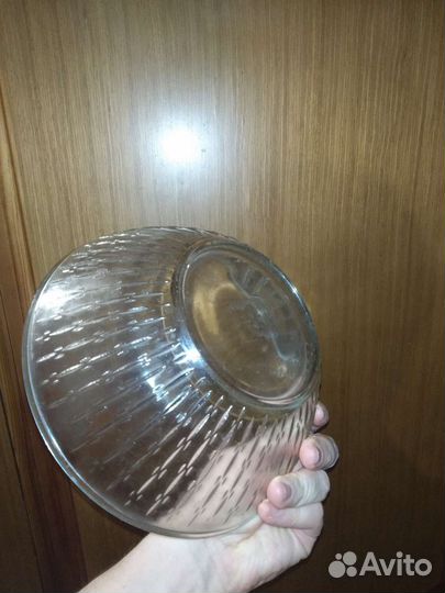 Салатник, стекло, диаметр 21 см