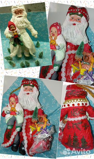 Ватная игрушка Дед Мороз