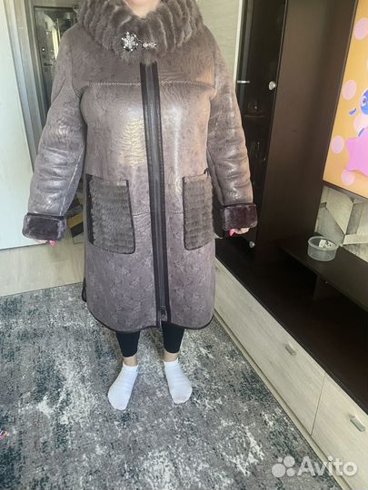 Дубленка женская 56 58 размер