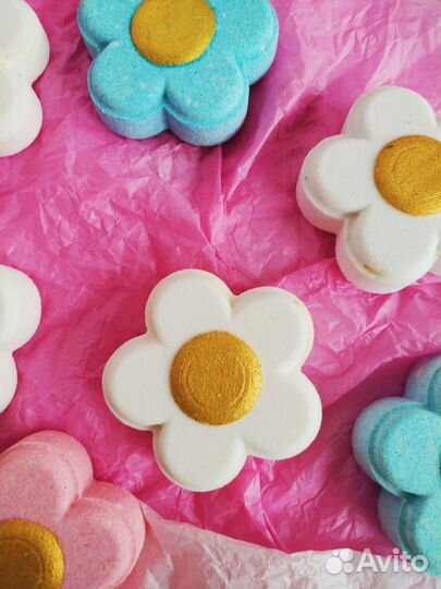 Бомбочки для ванны цветочек