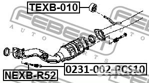 Гайка крепл.глушителя (10 шт. в упаковке) nissan q