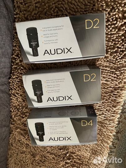 Микрофоны audix D2 и D4
