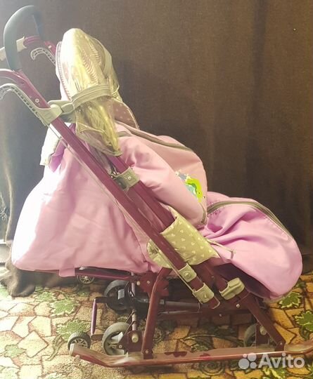 Детские санки коляска бу