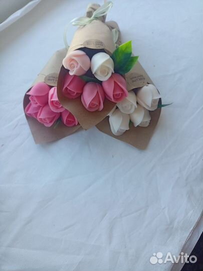 Букет тюльпанов из мыла ручной работы