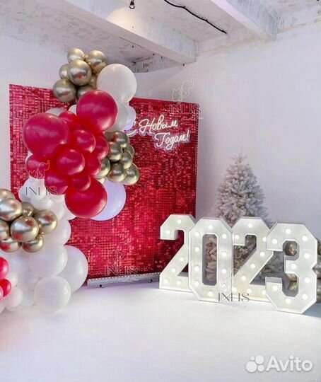 Фотозона из пайеток В аренду золотая от 150*180