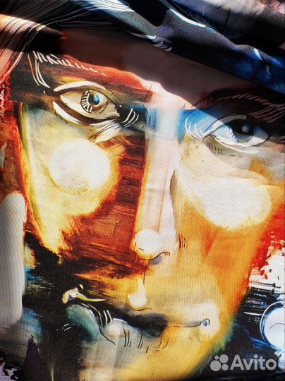 Авторская картина на ткани в интерьер