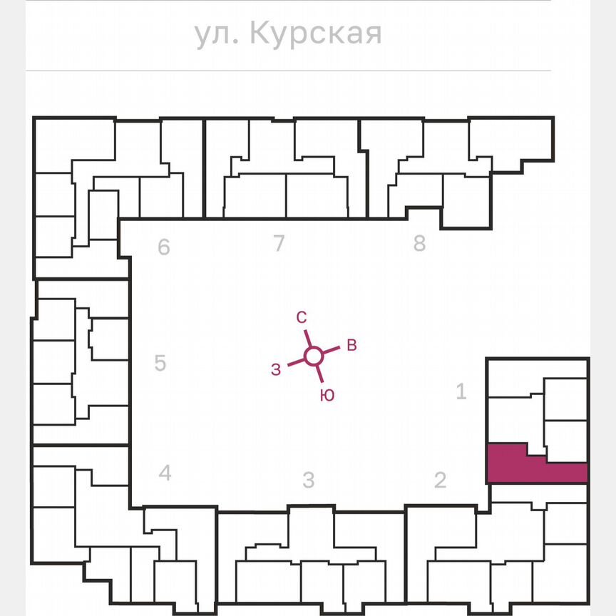 2-к. квартира, 65,8 м², 8/10 эт.