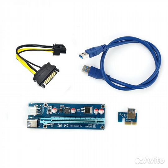 Райзер PCI-E 1x to 16x USB 3.0 riser 6 PIN