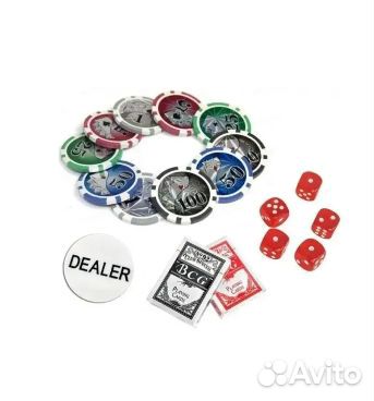 Набор покера в деревянном кейсе, 300фишек