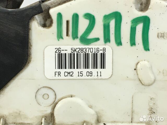 Замок двери передний правый volkswagen polo 5 1.6