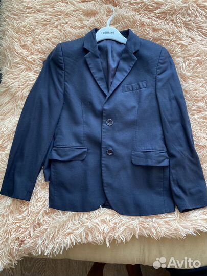 Пиджак школьный для мальчика 140
