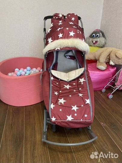 Детские санки коляска бу